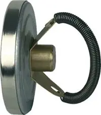 Termometr bimetaliczny przylgowy ATh 63 M, fi63 mm, 0÷120°C, 2x magnes, ax, kl. 2