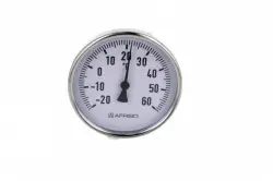 Termometr bimetaliczny BiTh 100, fi100 mm, -20÷60°C, L 40 mm, G1/2", ax, kl. 2