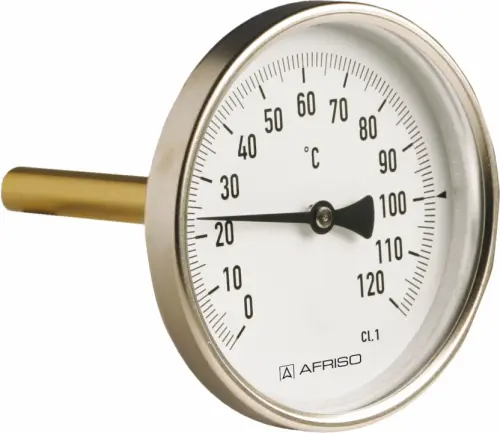 Termometr przemysłowy BiTh 63 I, D211, fi63 mm, -20÷60°C, L 100 mm, G1/2", ax, kl. 1