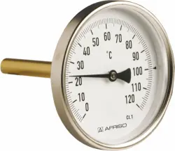 Termometr przemysłowy BiTh 63 I, D211, fi63 mm, 0÷60°C, L 63 mm, G1/2", ax, kl. 1