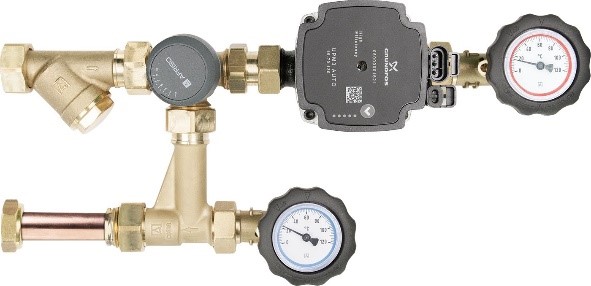 grupa wyposażona jest w obrotowy zawór mieszający ARV 362